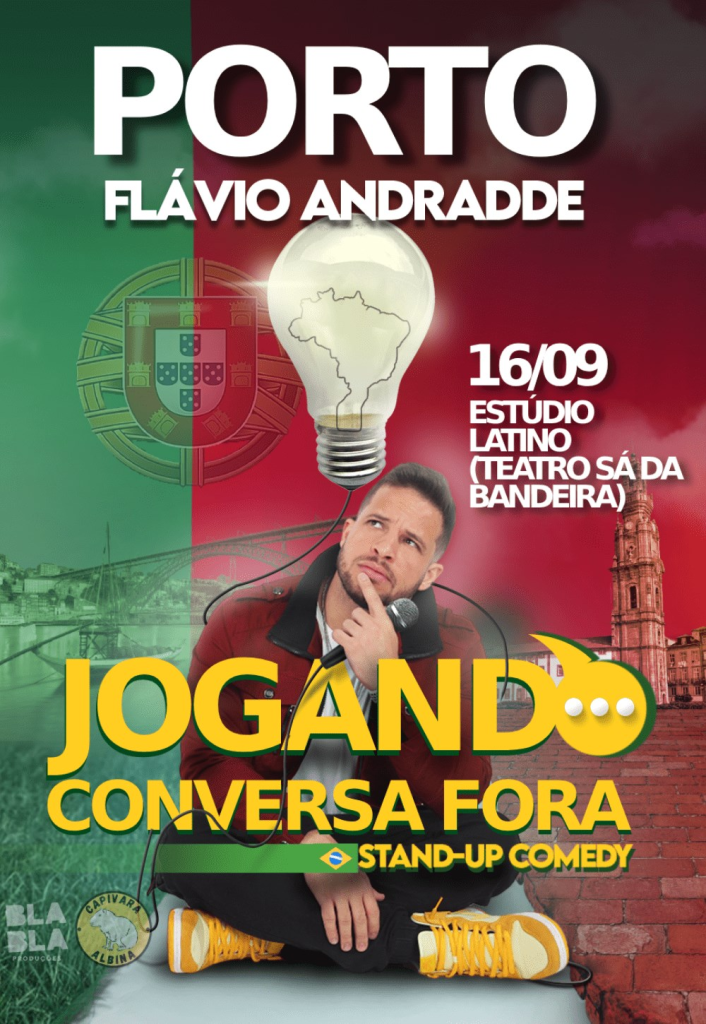 Flávio Andrade - Jogando Conversa Fora no teatro sá da bandeira